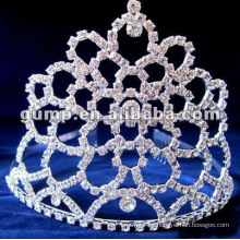 Corona grande de la tiara del rhinestone (GWST12-508)